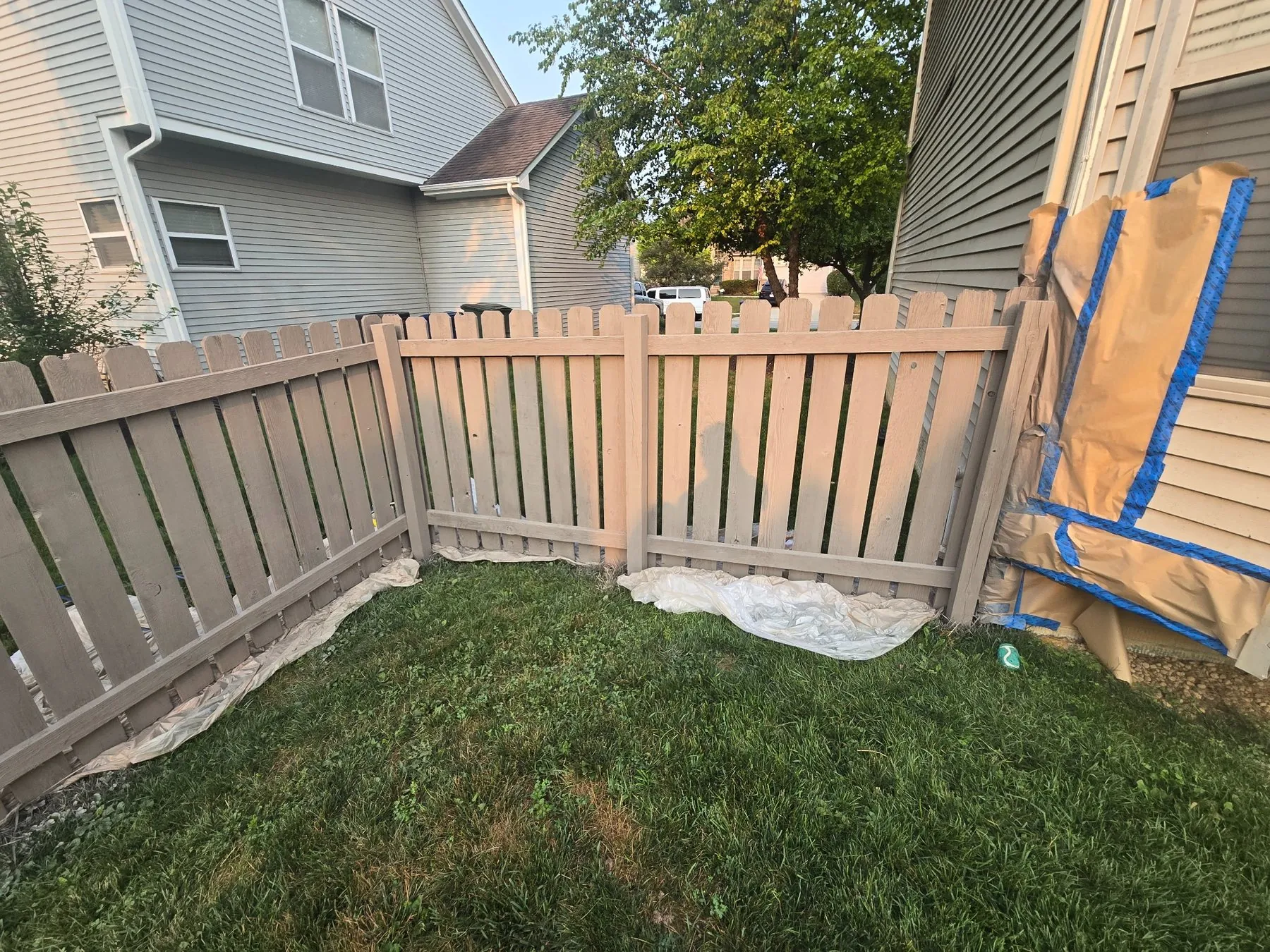 Protection during fence work