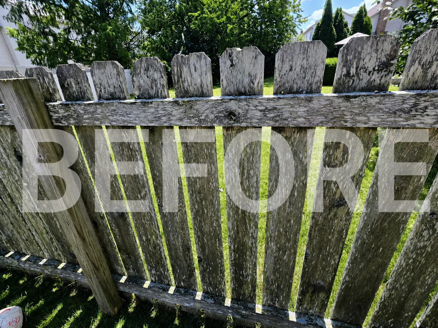 Fence before the project