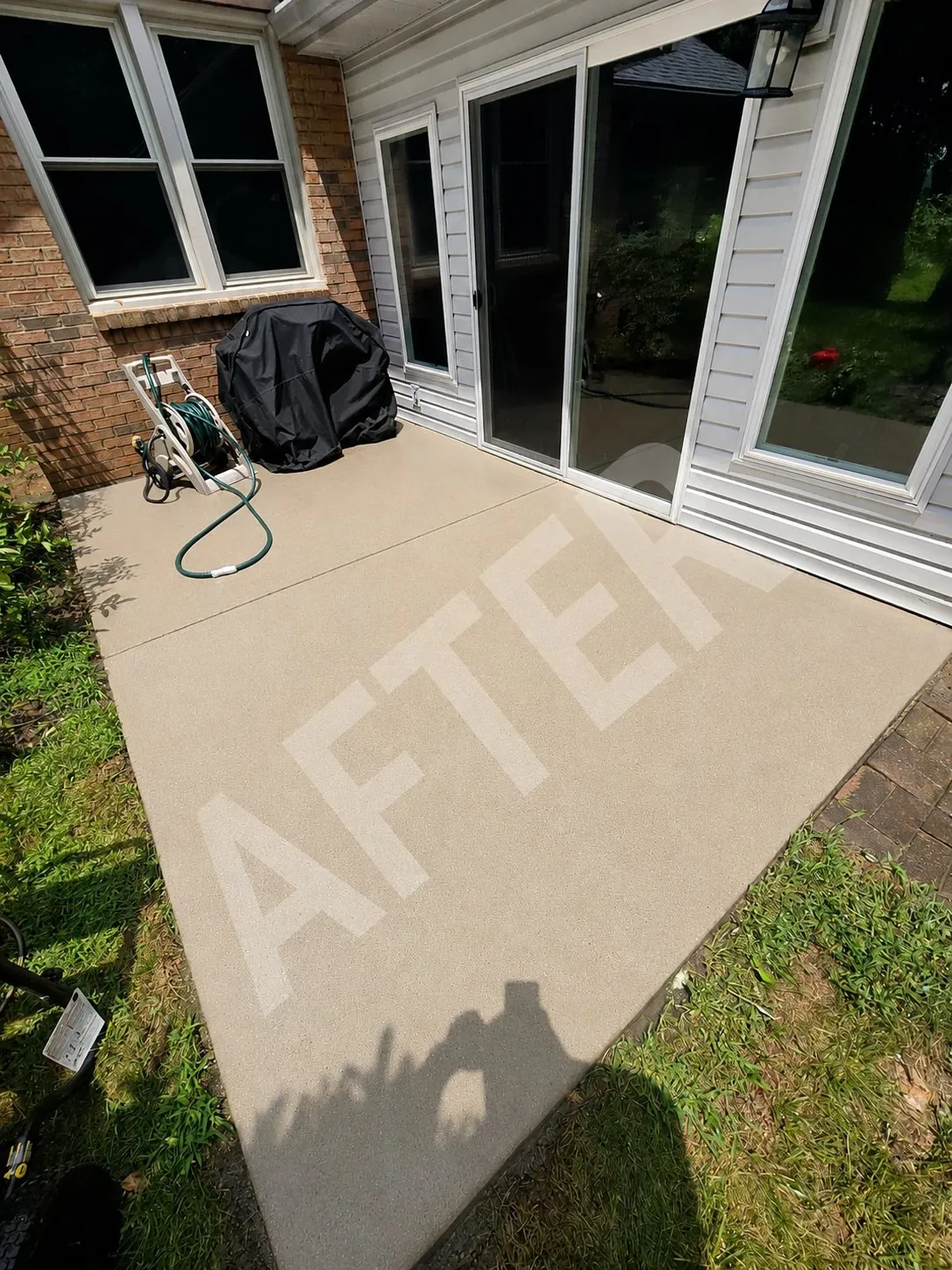 Patio after cleaning
